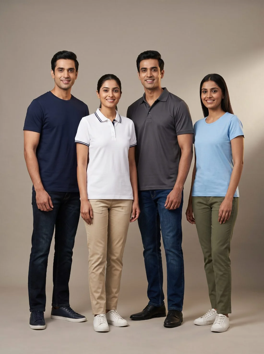 Corporate T-shirts and polos manufactured in Chennai — round necks, pique polos and dry-fit